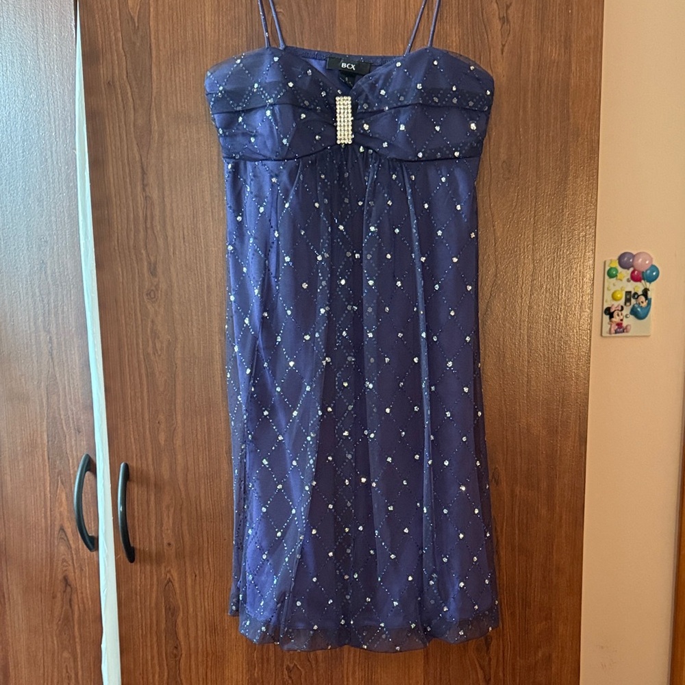 Vintage BCX Purple Beaded Dress